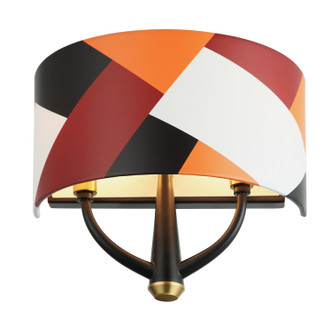 Patchwork Two Light Wall Sconce (501W02BLSB)