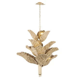 Banana Leaf 12 Light Chandelier (901C12FGN)