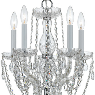 Traditional Crystal Five Light Mini Chandelier (1129-CH-CL-MWP)