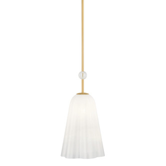 Hudson Valley - 7810-AGB - One Light Pendant - Cambria Heights - Aged Brass