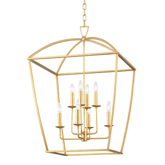 Hudson Valley - 8324-GL - Eight Light Lantern - Bryant - Gold Leaf