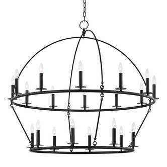 Hudson Valley - 9549-AI - 20 Light Chandelier - Howell - Aged Iron