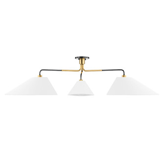 Hudson Valley - KBS1751803-AOB - Three Light Semi Flush Mount - Duo - Aged Brass/Old Bronze