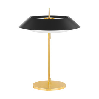Hudson Valley - L4323-AGB/SBK - Three Light Table Lamp - Westport - Aged Brass