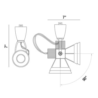VORTEX VORTEX,TRACKHEAD,LED,1LT,6W,SN (33218-34)