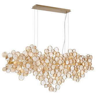 Eurofase - 34032-027 - 15 Light Linear Chandelier - Trento - Gold