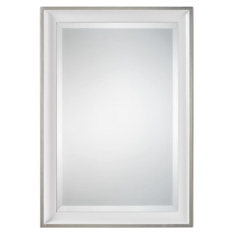 Uttermost - 09081 - Mirror - Lahvahn - Gloss White w/Silver Leaf