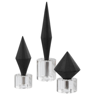 Uttermost - 17916 - Sculptures S/3 - Alize - Marble Atop Crystal Bases