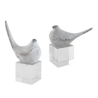 Uttermost - 18057 - Sculptures S/2 - Better Together - Textured Silver