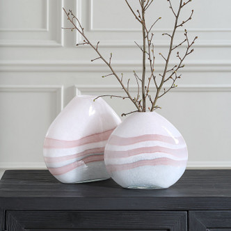 Blush Vases, S/2 (18159)