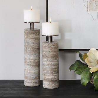 Shadowstone Candleholders Set/2 (18186)