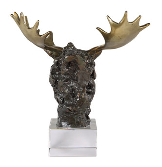 Moose Bust Sculpture (18187)