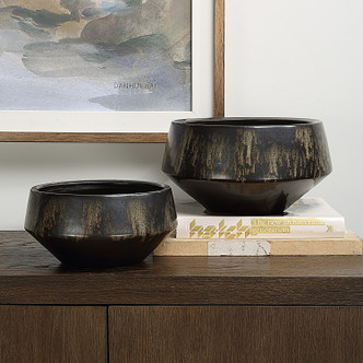 Bronze Duo Vases Set/2 (18191)
