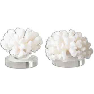 Uttermost - 19910 - Sculpture Set/2 - Hard Coral - Textured Cream