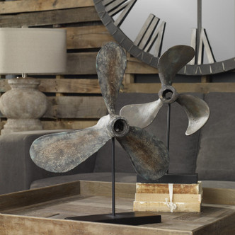 Propellers Sculpture, Set/2 (19947)