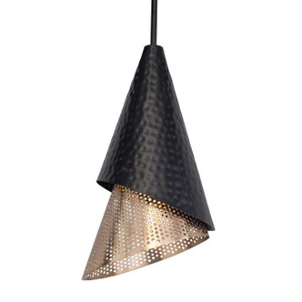 Uttermost - 21624 - One Light Pendant - Apollo - Matte Black & Matte Gold