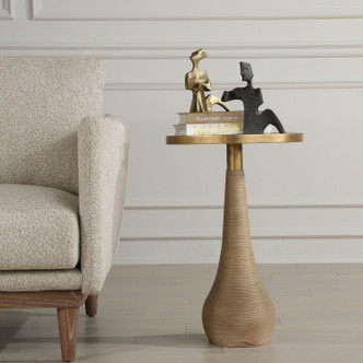 Uttermost - 24392 - Accent Table - Terra - Antique Brass