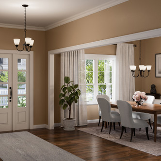 Jolie Three Light Mini Chandelier (43637BK)