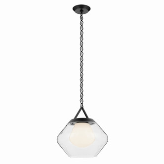 Kichler - 52783BK - One Light Pendant - Nella - Black