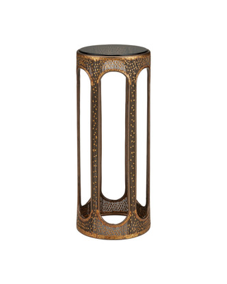 Currey and Company - 4000-0251 - Accent Table - Capella - Coffee Bronze/Smoke
