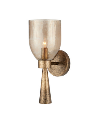 Currey and Company - 5000-0293 - One Light Wall Sconce - Woburn - Copper Brown/Gold Ombre