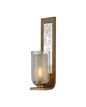 Currey and Company - 5000-0296 - One Light Wall Sconce - Wynyard - Clear/Frosted/Antique Mirror/Antique Gold