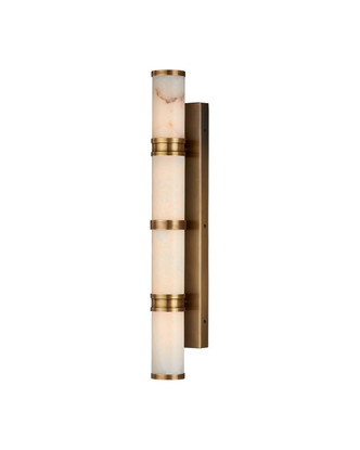 Currey and Company - 5800-0079 - LED Wall Sconce - Brenham - Natural/Vintage Brass