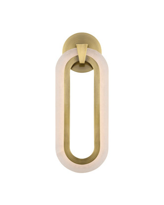 Currey and Company - 5900-0060 - LED Wall Sconce - Aurora - Natural/Polished Antique Brass
