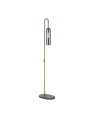 Currey and Company - 8000-0170 - LED Floor Lamp - Severn - Antique Brass/Oil Rubbed Bronze/Smoke