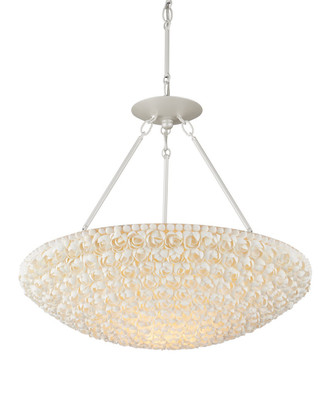 Currey and Company - 9000-1341 - LED Chandelier - Virtu - Natural/Pearlized White