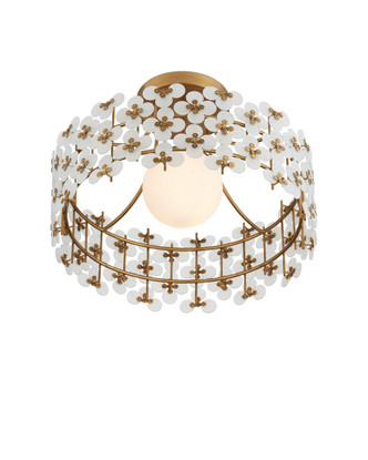Spring Flower One Light Semi-Flush Mount (9000-1345)