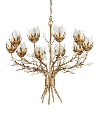 Star Magnolia Ten Light Chandelier (9000-1359)