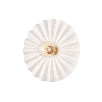 Mitzi - H499101-AGB/CCR - One Light Flush Mount - Tinsley - Aged Brass