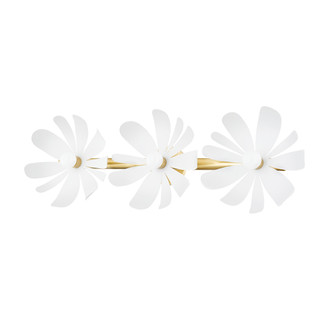 Mitzi - H698303-AGB/TWH - Three Light Bath and Vanity - Twiggy - Aged Brass