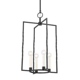 Mitzi - H731704L-TBK - Four Light Lantern - Adelaide - Texture Black