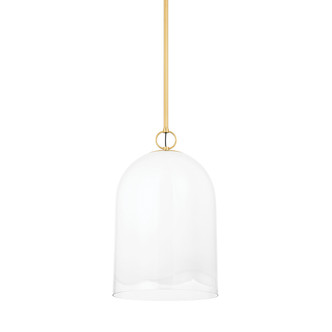 Mitzi - H788701L-AGB - One Light Pendant - Lennon - Aged Brass