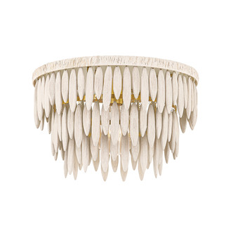Mitzi - H805501-AGB/TCR - One Light Semi Flush Mount - Tiffany - Aged Brass