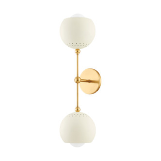 Mitzi - H832102-AGB/SCR - Two Light Wall Sconce - Saylor - Aged Brass