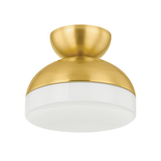Mitzi - H851501-AGB - One Light Flush Mount - Rue - Aged Brass
