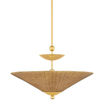 Mitzi - H968701-AGB - One Light Pendant - Perilla - Aged Brass