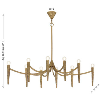 Belleza Ten Light Linear Chandelier (1-1528-10-106)