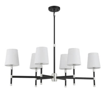 Brody Six Light Linear Chandelier (1-1631-6-173)