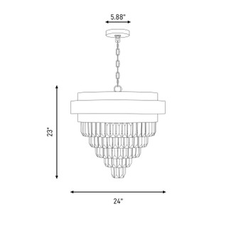 Marquise Four Light Chandelier (1-1669-4-143)