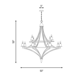 Director 12 Light Chandelier (1-1672-12-89)