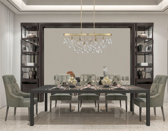 Livorno Eight Light Linear Chandelier (1-1847-8-127)
