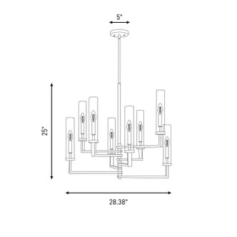 Folsom Eight Light Chandelier (1-2139-8-67)