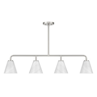 Blair Four Light Linear Chandelier (1-4014-4-SN)