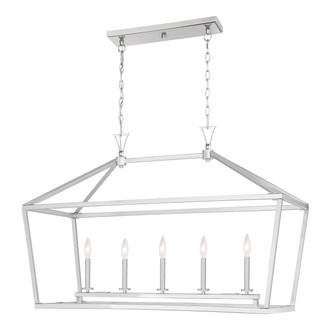 Townsend Five Light Linear Chandelier (1-424-5-SN)
