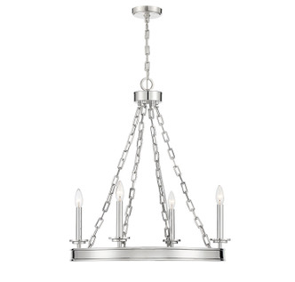 Savoy House - 1-4403-4-109 - Four Light Chandelier - Seville - Polished Nickel