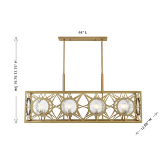 Balfour Eight Light Linear Chandelier (1-5066-8-322)